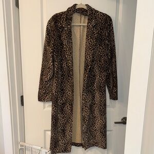 Leopard Print Long Coat